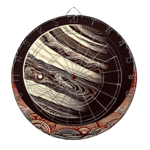 SF Jupiter Woodcut 2 Dartboard