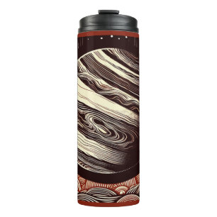 SF Jupiter Woodcut 2 Thermal Tumbler