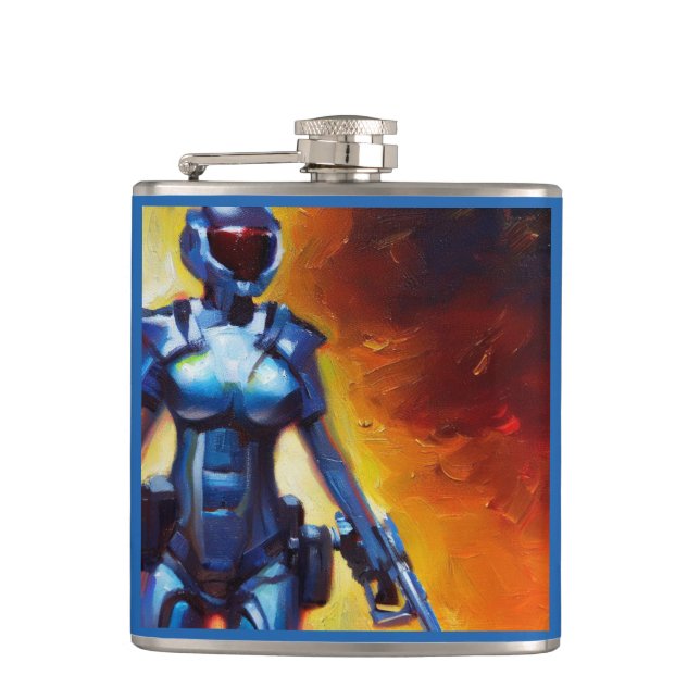 SF - Military Hero 1 Hip Flask (Front)