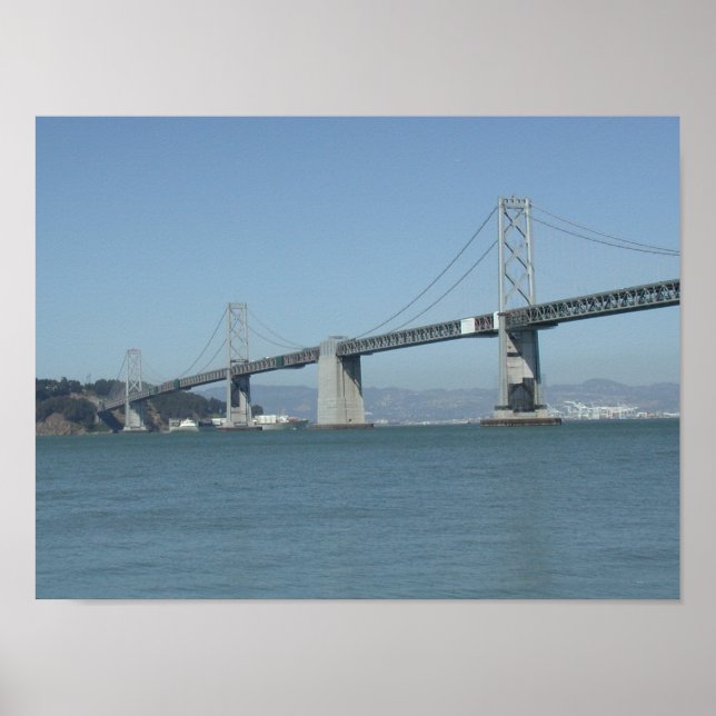 SF Oakland Bay Bridge Poster (Front)
