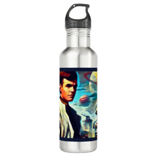 SF Pulp Magazine Cover Style 2 710 Ml Water Bottle