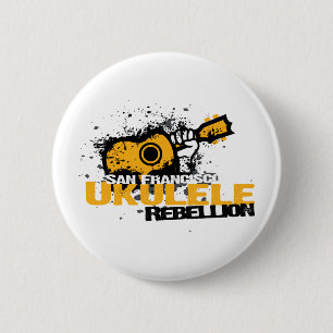 sf Ukulele Logo 2 Inch Round Button