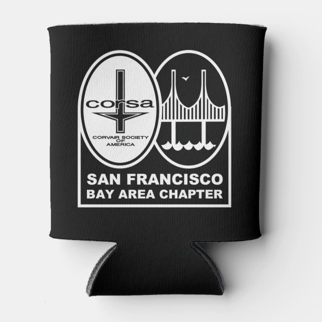 SFBA CORSA beverage can coozie (Front)