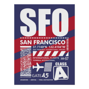 SFO San Francisco Airport Poster