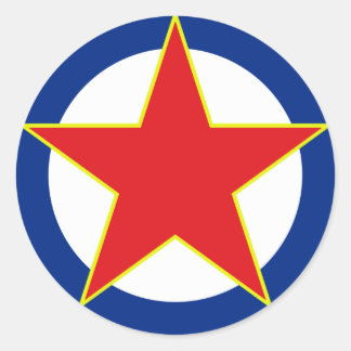 SFRJ RV i PVO Classic Round Sticker