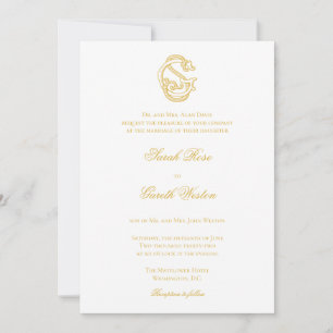 SG Monogramme ou GS Monogramme Invitations de mari
