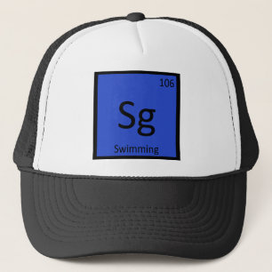 Sg - Swimming Sports Chemistry Periodic Table Trucker Hat