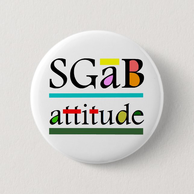 Sgab attitude 2 inch round button (Front)