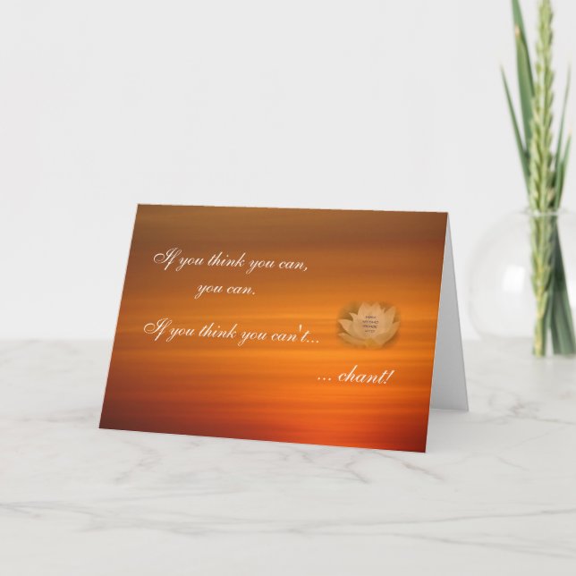 SGI Buddhist Chanting Reminder Card (Front)