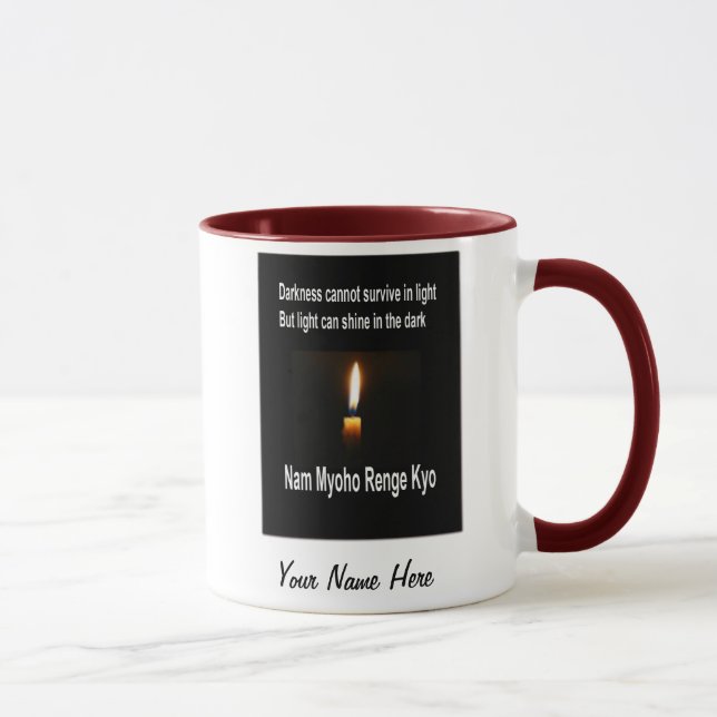 SGI Buddhist Inspirational Mug Template (Right)