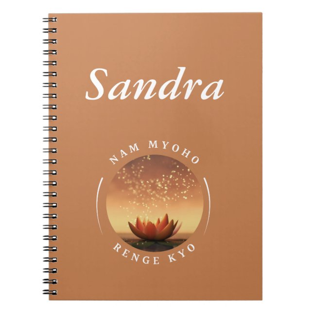 SGI Buddhist Lotus and NMRK  Notebook (Front)