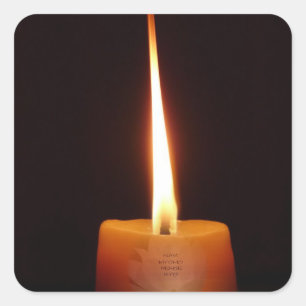 SGI Buddhist Sticker with Lotus Candle and NMRK