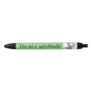 Sgrìobhadh d'a de Tha MI. Stylo gaélique