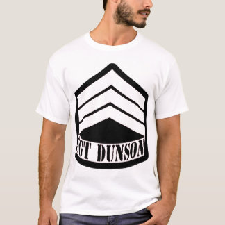 SGT DUNSON LOGO wh/Blk T-Shirt