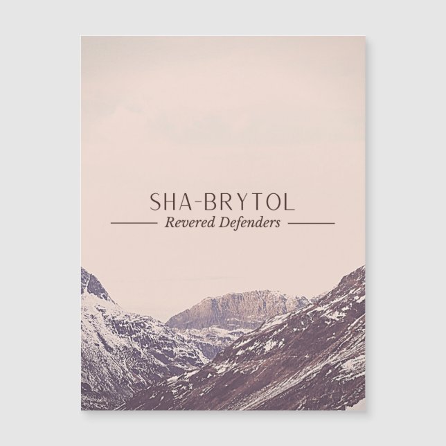Sha-Brytol Magnet (Front)