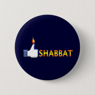 Shabbat 2 Inch Round Button