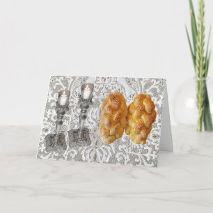 Shabbat Challah & Lights Card