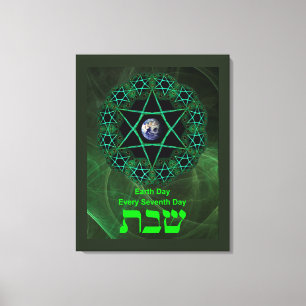 Shabbat - Earth Day Canvas Print