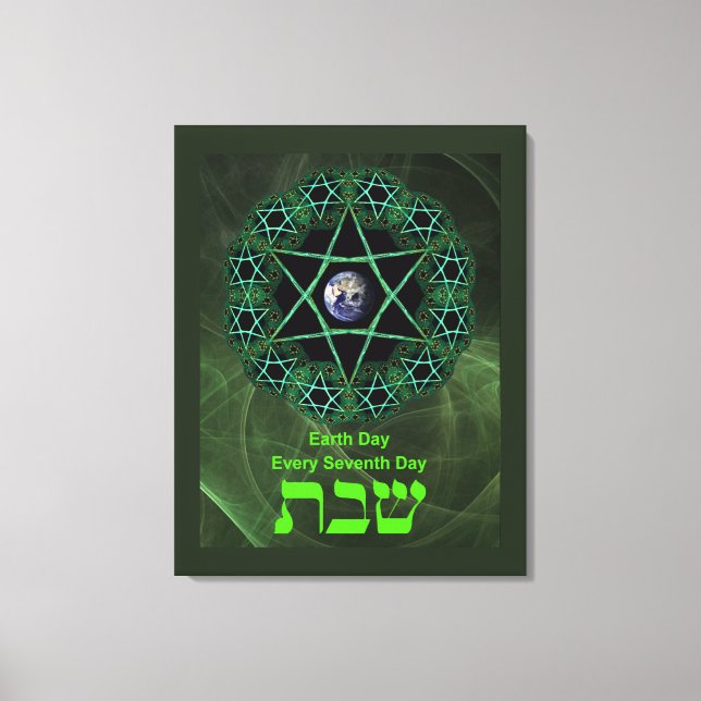 Shabbat - Earth Day Canvas Print (Front)