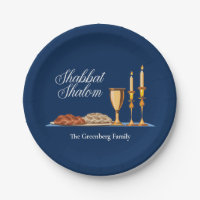 Shabbat Shalom Custom Blue Sabbath Dinner