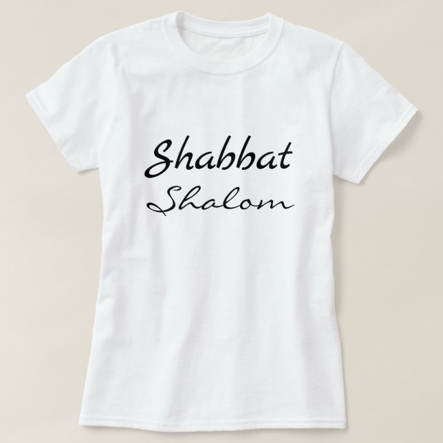 Shabbat Shalom Custom Unisex T-Shirt | Zazzle