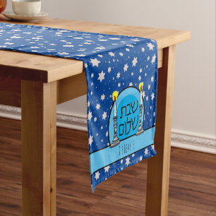 Shabbat Shalom Personalized Table Runners
