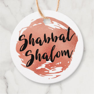 Shabbat Shalom Personalized Tag