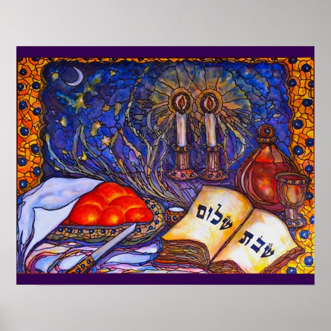 Shabbat Shalom Poster (Front)