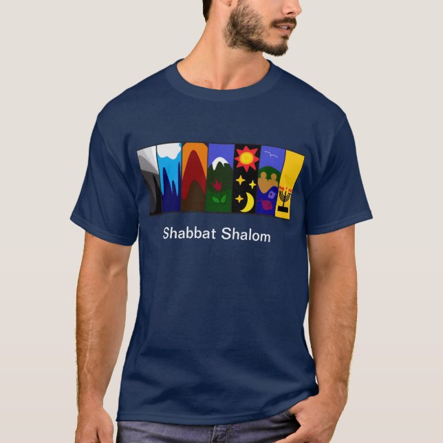 Shabbat Shalom T-Shirt (Front)