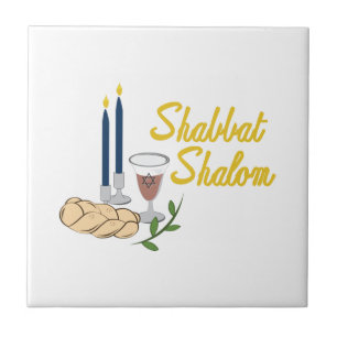 Shabbat Shalom Tile