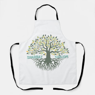 Shabbat Shalom Tree of Life Ez Hachaim Challah Apron
