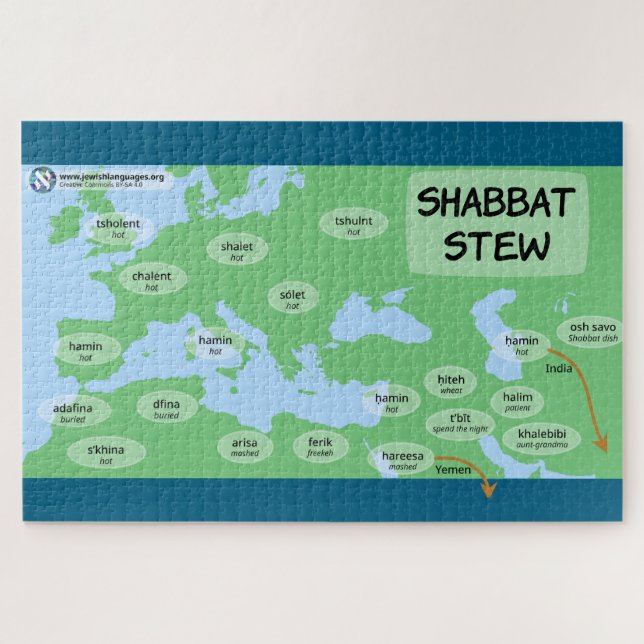 Shabbat Stew Shabbos Puzzle (Horizontal)
