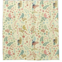 Shabby Birds & Branches Yellow 