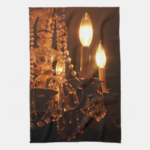 Shabby Chandelier Bling 2-Gold HAND TOWEL