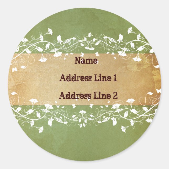 Shabby Chic Address Labels (Front)
