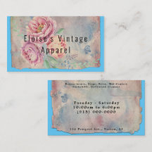Shabby Chic Antique Paris Style Business Card