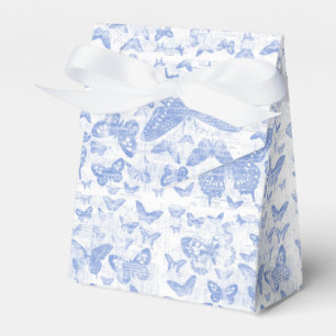 shabby chic baby blue butterflies pattern,shabby c favor box
