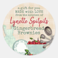 Shabby chic cherries apron from the kitchen of