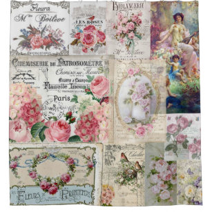 Shabby chic collage,country victorian,decoupage, b