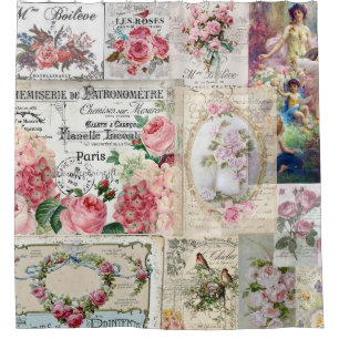 Shabby chic collage,country victorian,decoupage, b