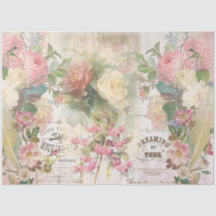 Shabby Chic Collage Series Design 5 Tissue Paper