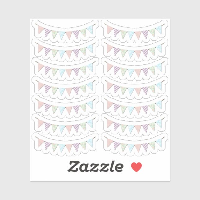 Shabby Chic Country Party Bunting Planner Sheet (Sheet)