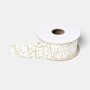 Shabby Chic Crackle Paint Customizable Grosgrain Ribbon