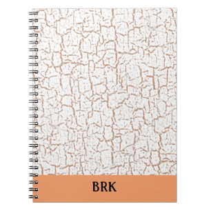 Shabby Chic Crackle Paint Customizable Notebook