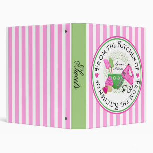 Shabby Chic Cupcake Recipe Binder
