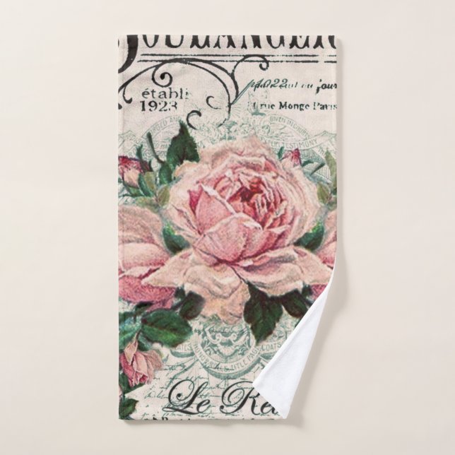 shabby chic, decoupage, victorian, french chic, pa hand towel (Hand Towel)