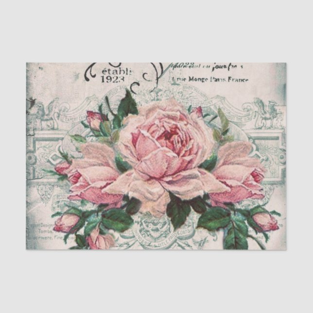 shabby chic, decoupage, victorian, french chic, pa tissue paper (Front)