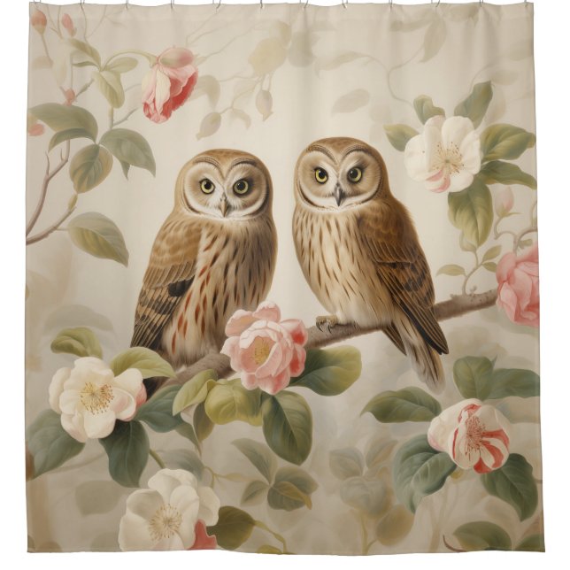 Shabby Chic Elegant Owls (Front)