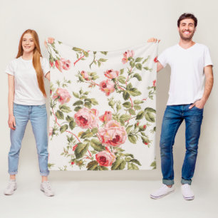 Shabby Chic Fleece Blanket