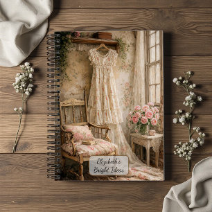 Shabby Chic Floral Dress Notebook
